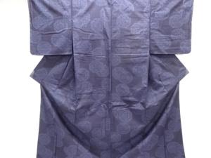 未使用品　華紋織り出し本真綿結城紬着物